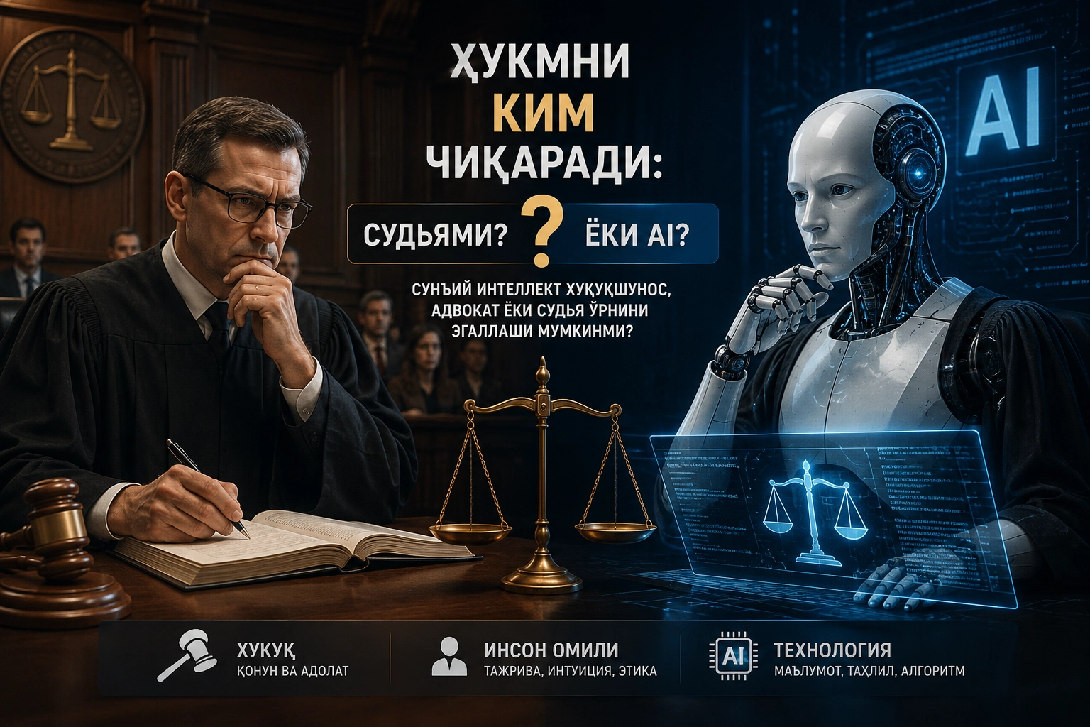 ҲУКМНИ КИМ ЧИҚАРАДИ: судьями ёки AI?