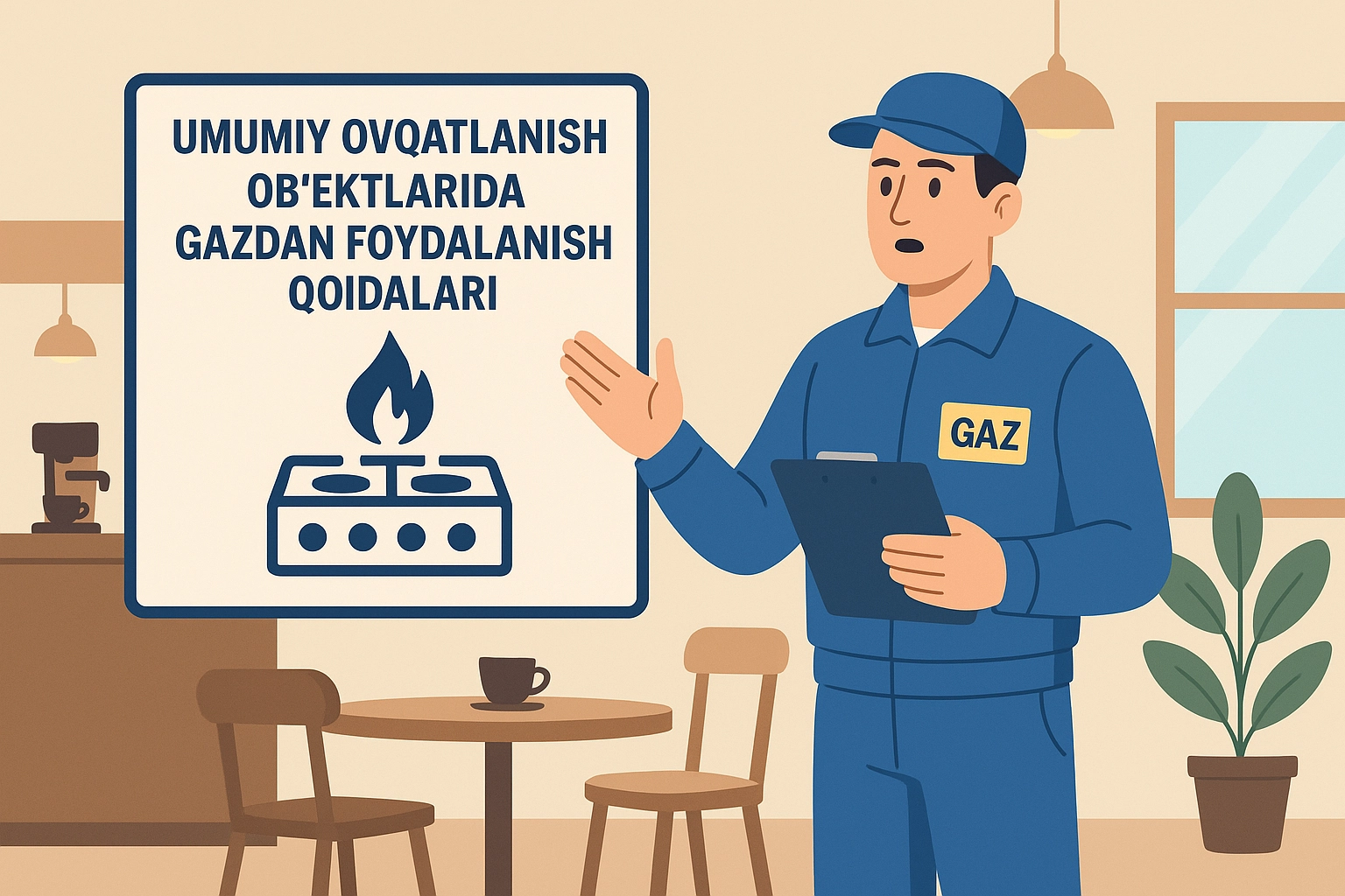 Умумий овқатланиш объектларида газдан фойдаланиш қоидаларини биласизми?