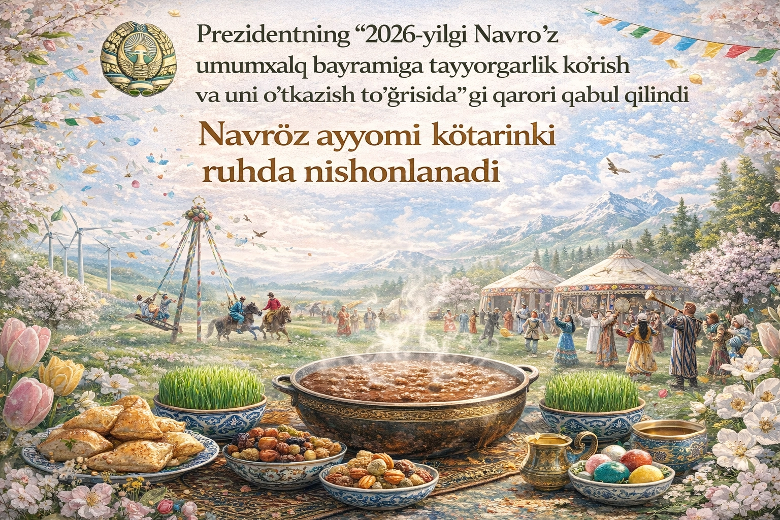 Наврўз айёми кўтаринки руҳда нишонланади