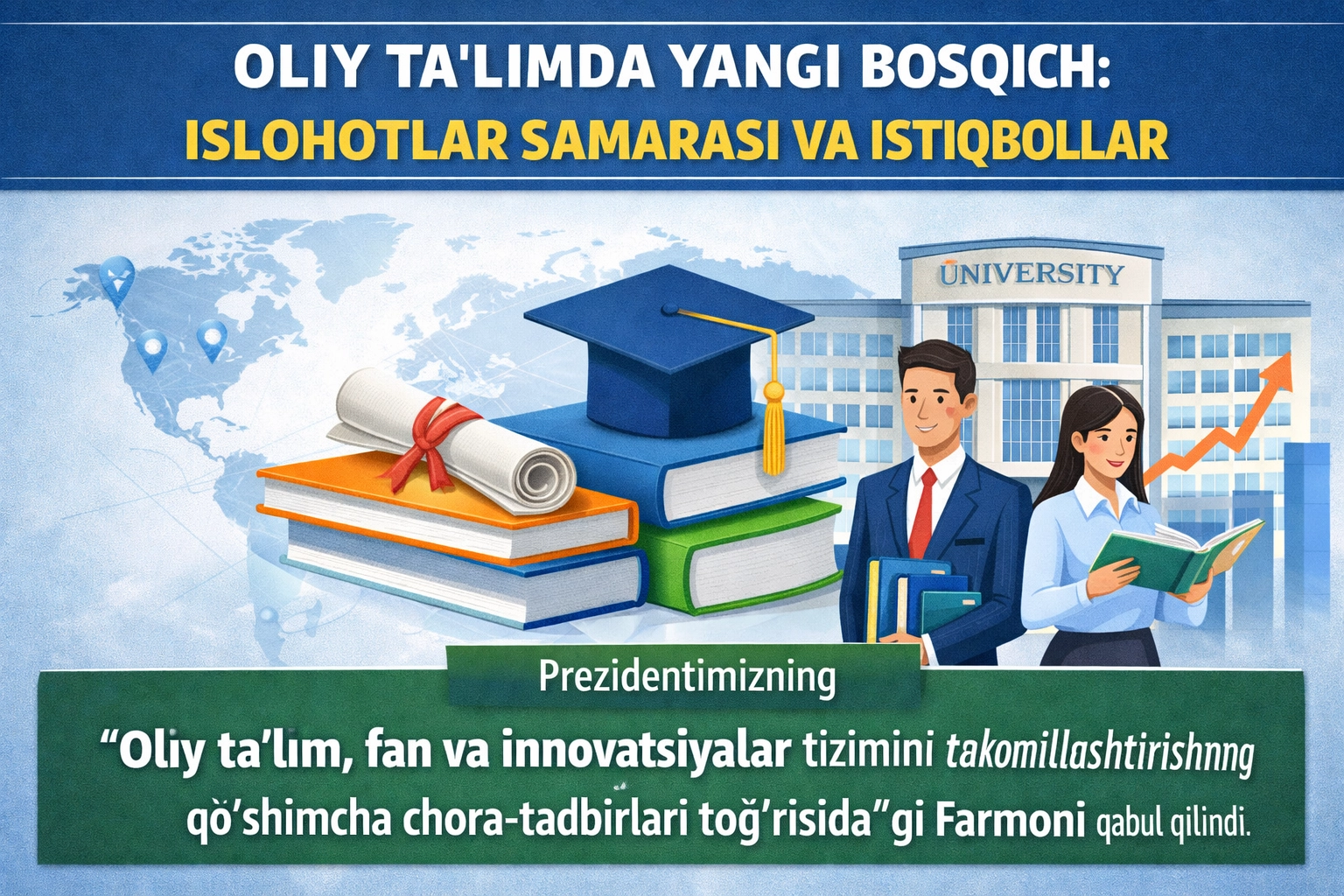 Олий таълимда янги босқич: ислоҳотлар самараси ва истиқболлар