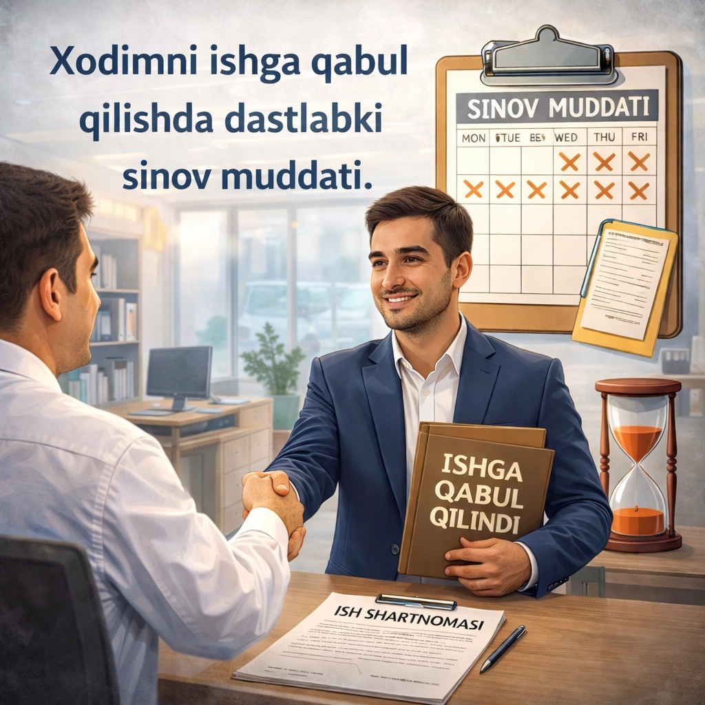 Ишга қабул қилиш чоғидаги дастлабки синов тартиби қандай