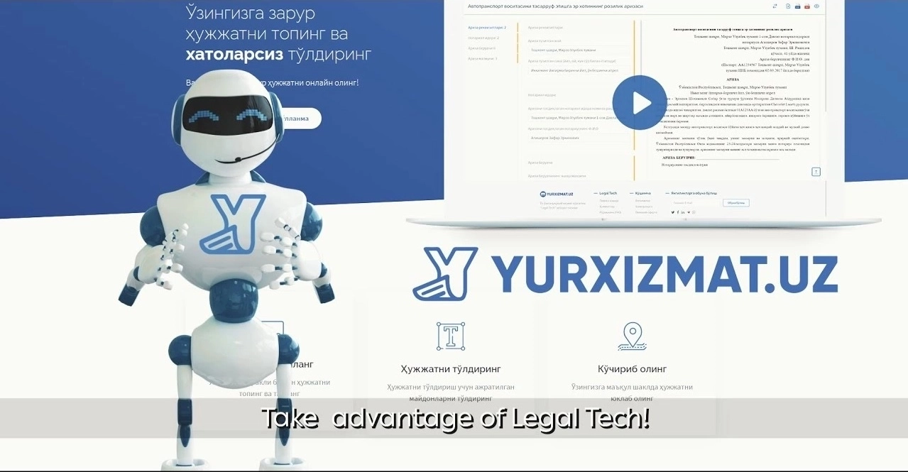 Yurxizmat.uz  — Сизнинг шахсий онлайн юрист ва ҳуқуқий ёрдамчингиз
