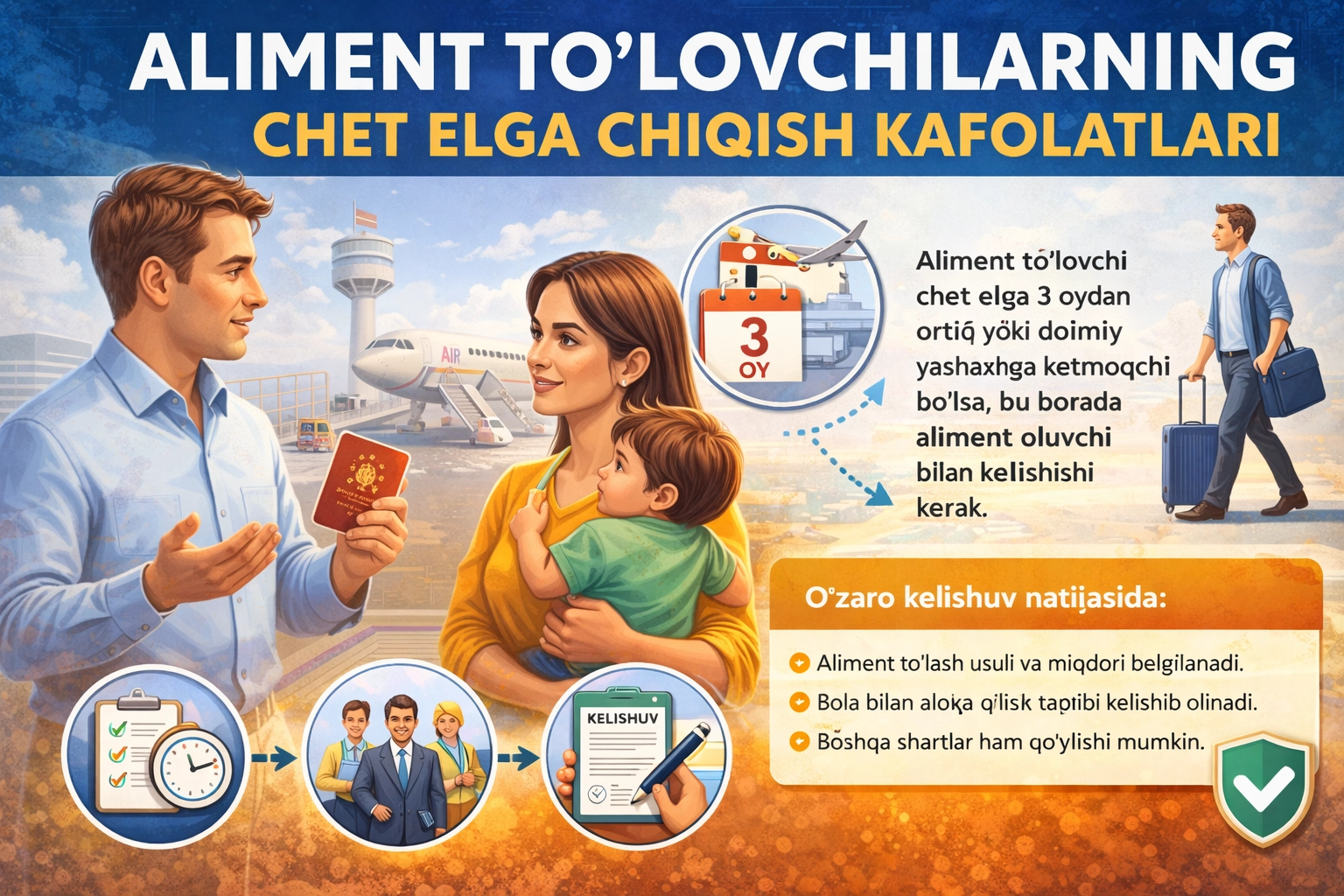 Алимент тўловчиларнинг чет элга чиқиш кафолатлари