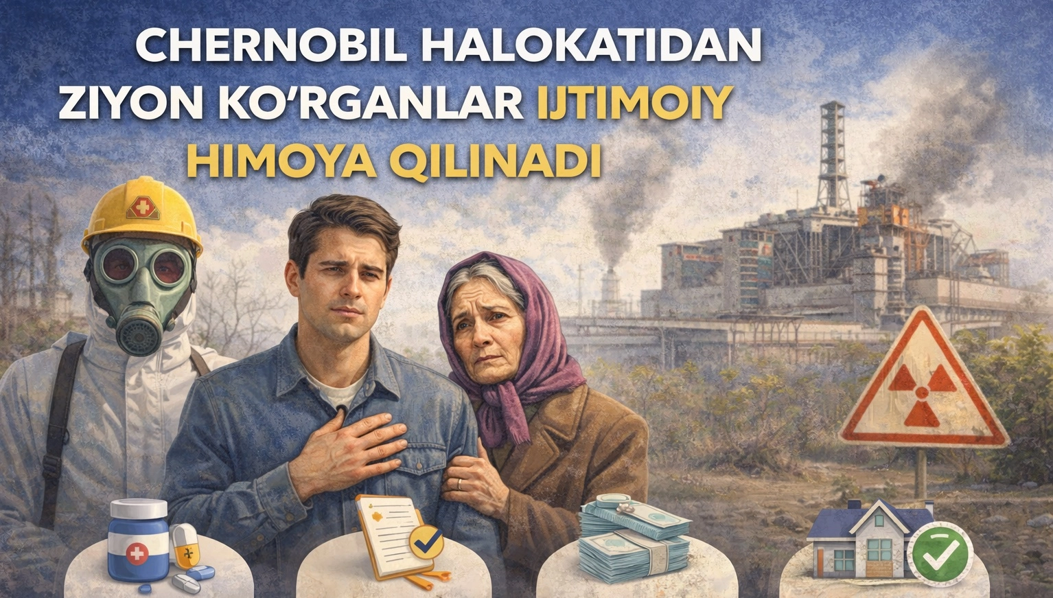 Чернобиль ҳалокатидан зиён кўрганлар ижтимоий ҳимоя қилинади
