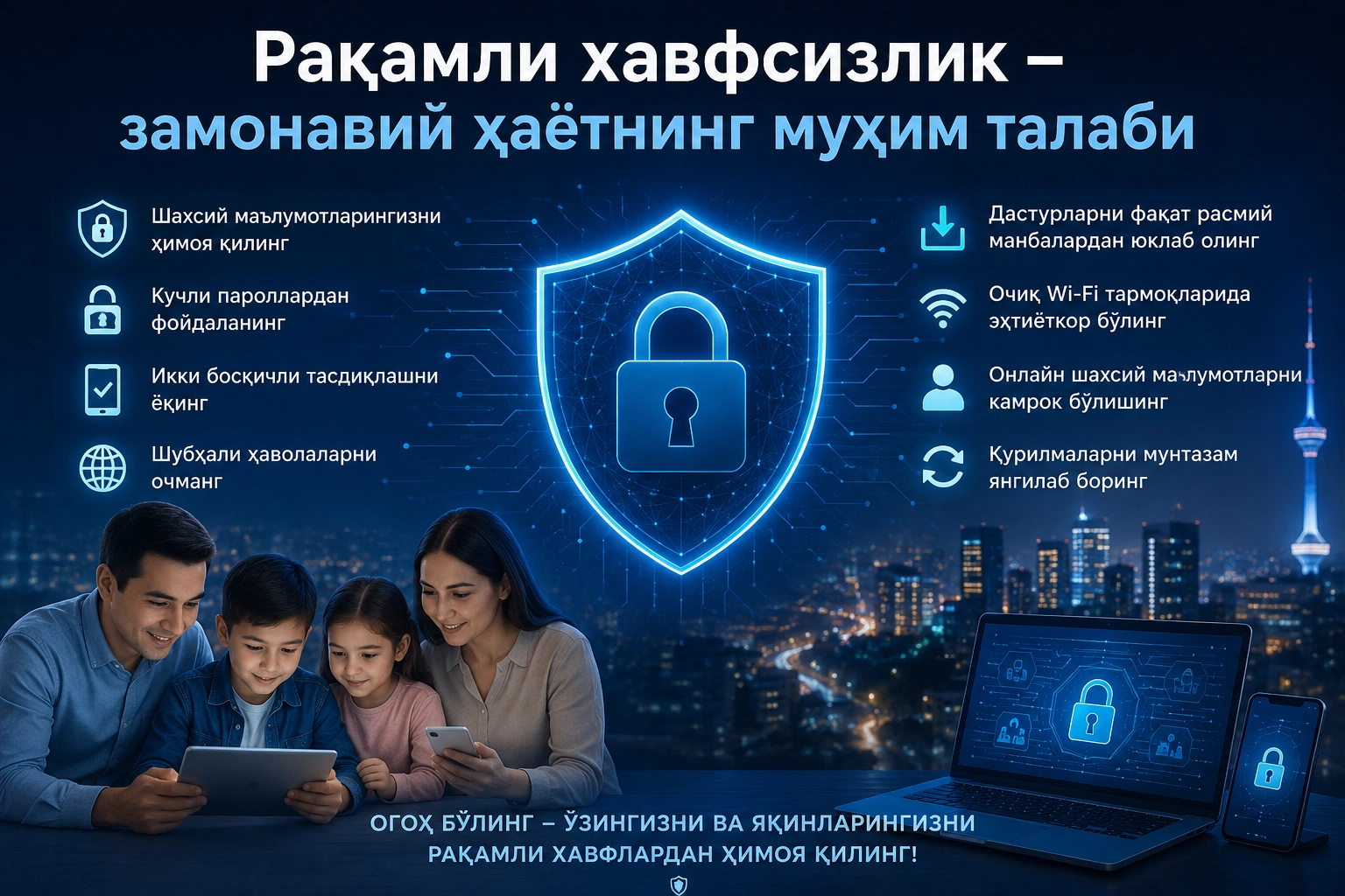 Рақамли хавфсизлик – замонавий ҳаётнинг муҳим талаби